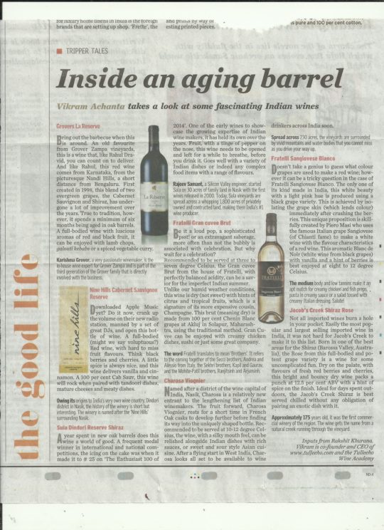 Hindu - 7 Wines to Try