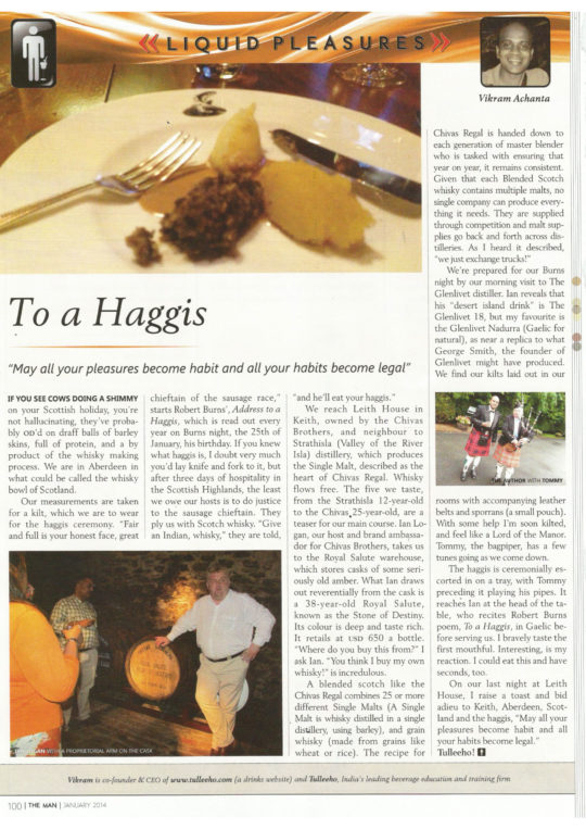 The Man - To a Haggis