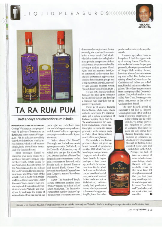 The Man -Rum in India